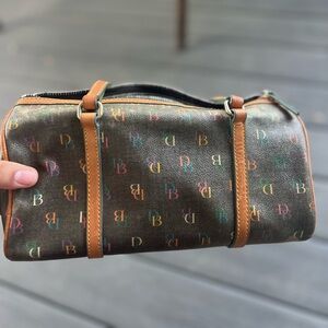 Dooney & Bourke Multicolor Logo Barrel Bag